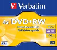 Verbatim DVD+RW 4x 4,7GB Wielokrotny zapis 1 szt
