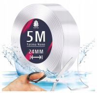 Двухсторонняя лента NANO многоразовая монтажная водонепроницаемая прочная 5 м