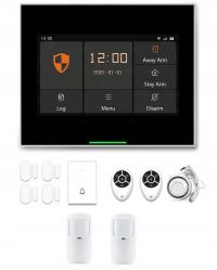 BEZPRZEWODOWY ALARM LCD 4.3' GSM WiFi DZWONEK TUYA SMART PO POLSKU + 2xPIR