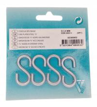 Крюк ссылка тип S 4 шт 3 мм оцинкованная сталь крюк