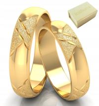 УКРАШАЛИ ОБРУЧАЛЬНЫЕ КОЛЬЦА ЗОЛОТО 585 БЛЕСТЯЩИЕ