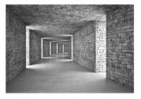 Фото обои 3D туннель для спальни гостиной кирпичные обои для стен 416X254