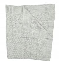 Детское одеяло из плетеной шерсти 85 x 85 см