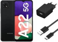 Smartfon Samsung Galaxy A22 4 GB / 64 GB 5G szary + Kabel MBM USB typ C - USB typ C 1 m czarny