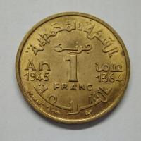 1 Franc, Maroko, 1945r. X51