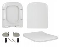 сиденье для унитаза, крышка для унитаза, медленно опускающаяся, прямоугольная, тонкая, Estiva