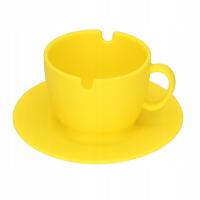 Popielniczka silikonowa FILIŻANKA żółta