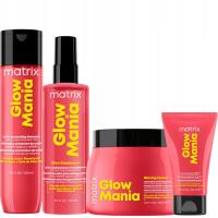Matrix Glow Mania Szampon, Odżywka Termoochronna, Maska Wzmacniająca 500ml