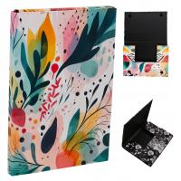 Teczka Teczki na Dokumenty A4 Szkolna Biurowa SKRZYDŁOWA na Rzepy TWARDA