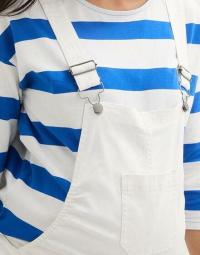 frk KRÓTKIE OGRODNICZKI CIĄŻOWE Z BAWEŁNY 48