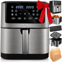 Обезжиренная фритюрница Lehmann Fresco LHODF - 1880 1800w 8L серебристо-серая