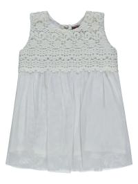 Dziewczęca sukienka letnia biała Kanz