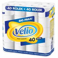 40 рулонов туалетной бумаги Velio 3 слоя