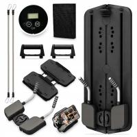 DESKA DO ĆWICZEŃ POMPEK PILATES UCHWYTY ĆWICZENIA JOGI CZARNA LICZNIK