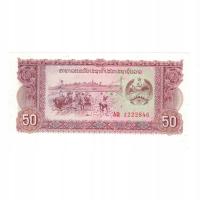Banknot, Lao, 50 Kip, KM:29r, UNC(65-70)