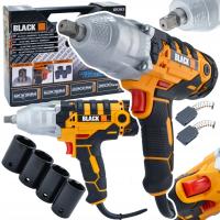 Klucz udarowy elektryczny Black 800 Nm 2100 W 1/2'' sieciowy z nasadkami