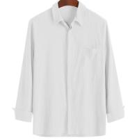 D-Look koszula dziecięca długi rękaw len biały