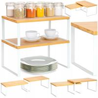 Кухонная стойка для специй деревянная полка органайзер офисная стойка 2шт