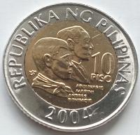 Filipiny 10 Piso 2004 Mennicza (UNC)
