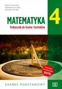 Matematyka 4 Podręcznik Zakres podstawowy Elżbieta Kurczab, Elżbieta Świda