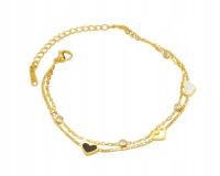 Bransoletka w kolorze złotym idealna na PREZENT dla nastolatki i nie tylko!