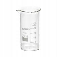 Zlewka szklana 25 ml wysoka Chemland