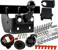 Hak holowniczy Imioła Hak-Pol odkręcany 7 PIN do Ford Transit Custom + UNIWERSALNY KAPTUREK DO HAKA HOLOWNICZEGO