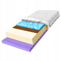 H2 H3 materac 100x200 piankowy kokos ultra miękki 7 stref alergie 15cm