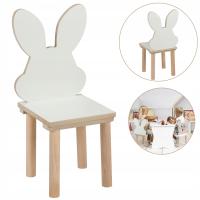 Детский стул Кролик деревянный, стул для детской комнаты Pucek