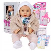 Детская кукла, как живая интерактивная реалистичная говорящая и поющая набор XXL