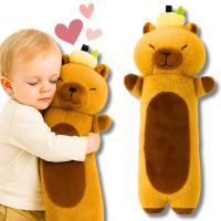 MIŚ PLUSZOWY KAPIBARA MASKOTKA 65 CM DUŻY WAŁEK PODUSZKA DŁUGI PLUSZAK XXL