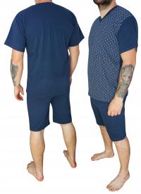 PIŻAMA MĘSKA bawełniana krótki rękaw długie spodnie polska produkcja