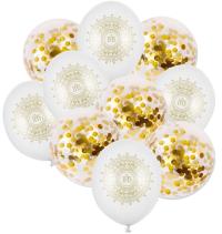 Золотые шары IHS с конфетти украшения причастия украшения Для и Причастия 10шт