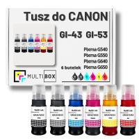 6-pak Tusz GI-53 GI-43 do CANON Pixma G640 G650 zamiennik Multibox