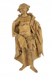 Скульптура в барокко 1700 1800 год Иисус Христос Воскрес дерево антиквариат