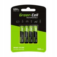 Аккумуляторная батарея AAA HR03 950mah 4x Green Cell GC