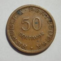 50 Centavos, Angola, 1953r. X9836