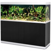 OASE HighLine Optiwhite 600 Akwarium z szafką czarną 160x60x142cm