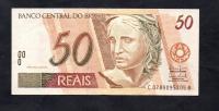 BANKNOT BRAZYLIA -- 50 REAIS -- 1994-2000 rok`