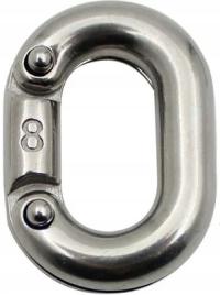 OGNIWO 8mm ŁĄCZNIK ZŁĄCZKA ŁAŃCUCHA DO ZAKUCIA ZAKUWANIA NIERDZEWNE A4 316