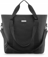 Женская сумка-шоппер, черная вместительная городская сумка на плечо, большая сумка ZAGATTO