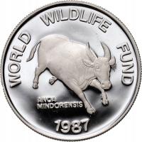 Filipiny, 200 piso 1987, Wół Mindorski, WWF, PROOF