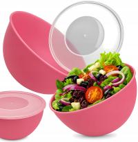 MISKA MISA PLASTIKOWA KUCHENNA OKRĄGŁA Z POKRYWKĄ KUCHENNA GRILL OKRĄGŁA 3L