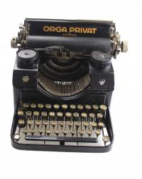 Пишущая машинка Orga Privat Польша шрифт