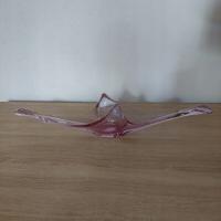 PATERA SZKLANA RZEŹBA SZKŁO NEODYMOWE ALEKSANDRYT