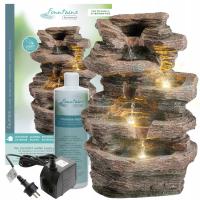 Сад фонтан водопад камень стены светодиодный каскад 39 см жидкость