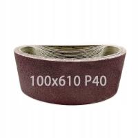 PŁÓTNO ŚCIERNE Taśma Pas Bezkońcowy 100x610mm P40 x10szt.