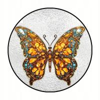 Szklany motyl witrażowy Suncatcher