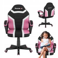 Игровой стул для девочек HUZARO розовый для компьютера поворотный стол