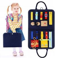 ORGANIZER Z FILCU, MATA EDUKACYJNA - TECZKA ZAMYKANA DLA DZIECI